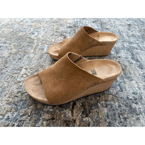 Birkenstock Women's Namica Papillio Suede Wedge Sandals EUC - sz 7 Narrow - Picture 3 of 6